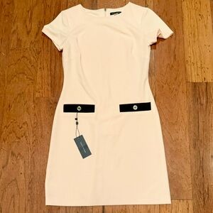 Tommy Hilfiger Faux Pocket Sheath Dress Ballerina Pink, Size 2